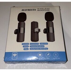 MAYBESTA Professional Wireless Lavalier Lapel Microphone for iPhone, iPad NEW!!!